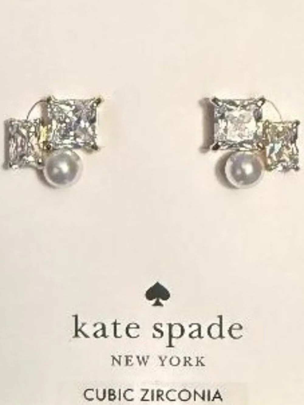 NEW ~ BNIB KATE SPADE VICTORIA SPARKLING CRYSTAL CLUSTER STUD / PIERCED EARRINGS